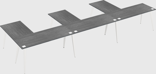 Modern l-shaped office desk