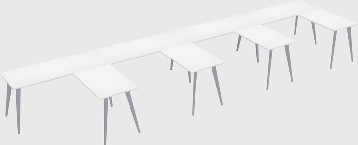 Modern l-shaped office desk