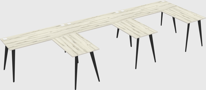 Modern l-shaped office desk