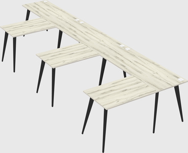 Modern l-shaped office desk