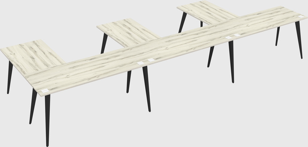 Modern l-shaped office desk