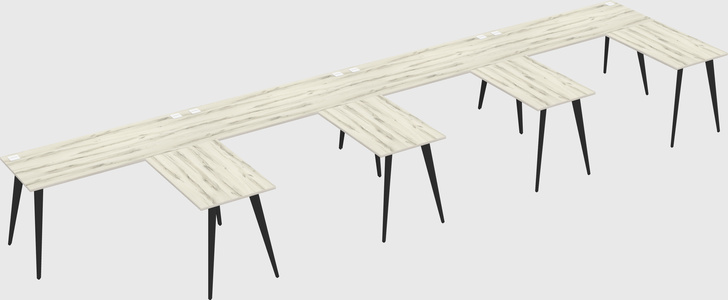 Modern l-shaped office desk