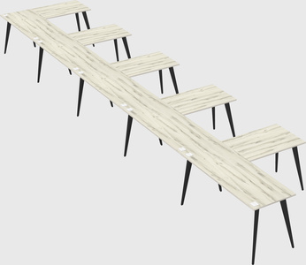Modern l-shaped office desk
