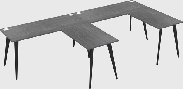 Modern l-shaped office desk