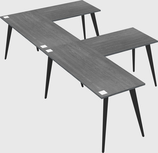 Modern l-shaped office desk