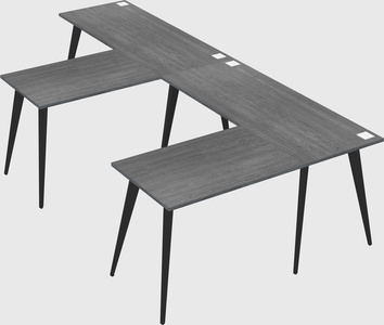 Modern l-shaped office desk