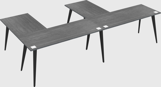 Modern l-shaped office desk