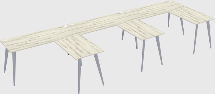 Modern l-shaped office desk
