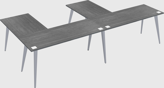 Modern l-shaped office desk