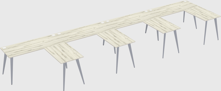 Modern l-shaped office desk