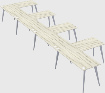 Modern l-shaped office desk
