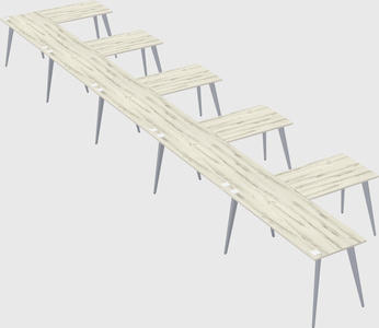 Modern l-shaped office desk