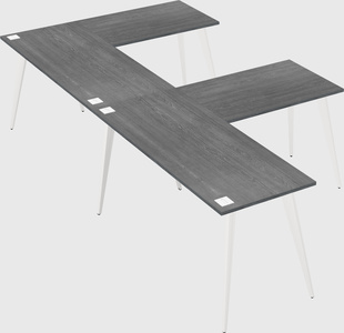Modern l-shaped office desk