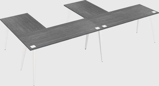 Modern l-shaped office desk