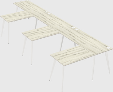 Modern l-shaped office desk