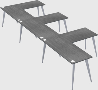 Modern l-shaped office desk