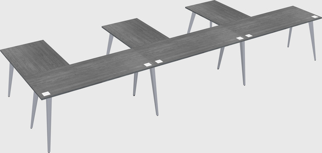 Modern l-shaped office desk