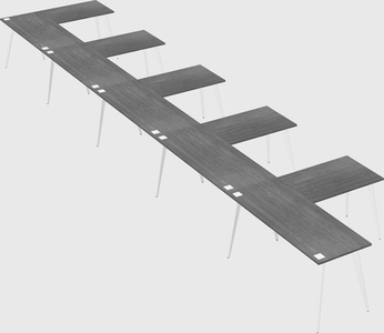 Modern l-shaped office desk