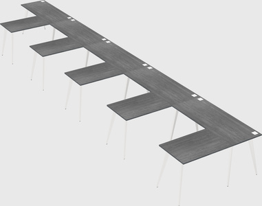 Modern l-shaped office desk