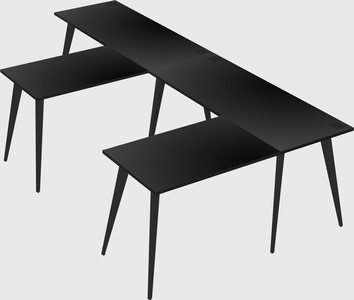 Modern l-shaped office desk