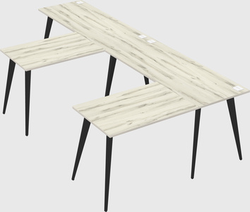 Modern l-shaped office desk