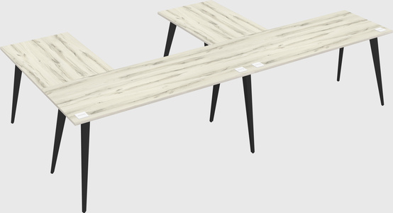 Modern l-shaped office desk