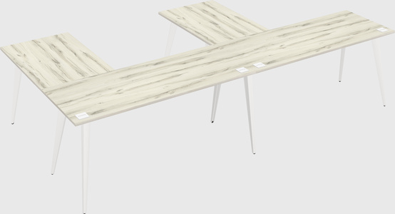 Modern l-shaped office desk