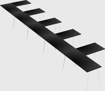 Modern l-shaped office desk