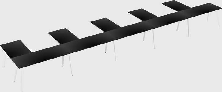 Modern l-shaped office desk