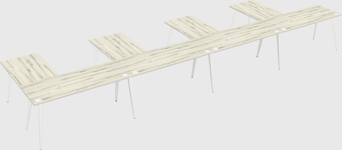 Modern l-shaped office desk
