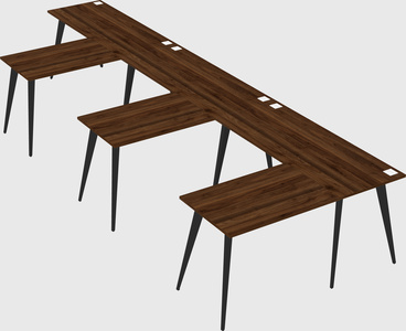 Modern l-shaped office desk