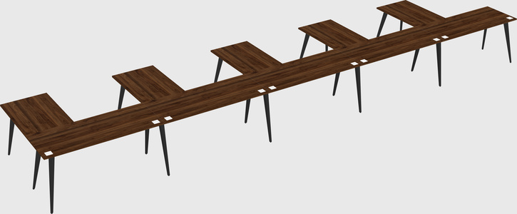 Modern l-shaped office desk