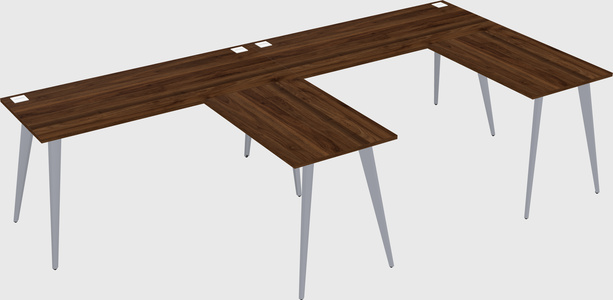 Modern l-shaped office desk