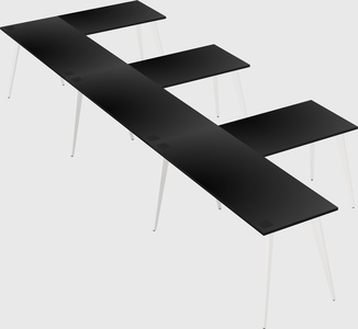 Modern l-shaped office desk