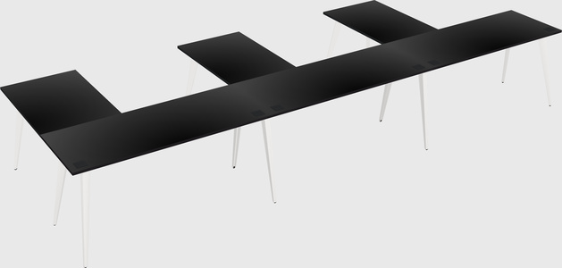 Modern l-shaped office desk