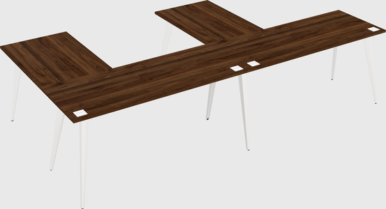 Modern l-shaped office desk