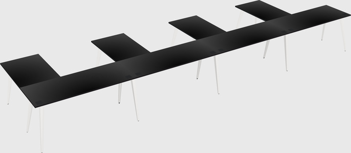 Modern l-shaped office desk