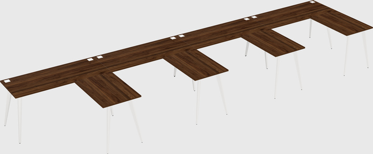 Modern l-shaped office desk