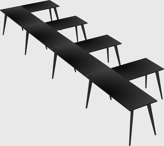 Modern l-shaped office desk