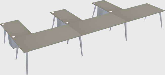 Modern l-shaped office desk
