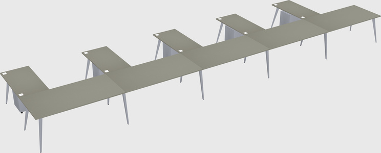 Modern l-shaped office desk
