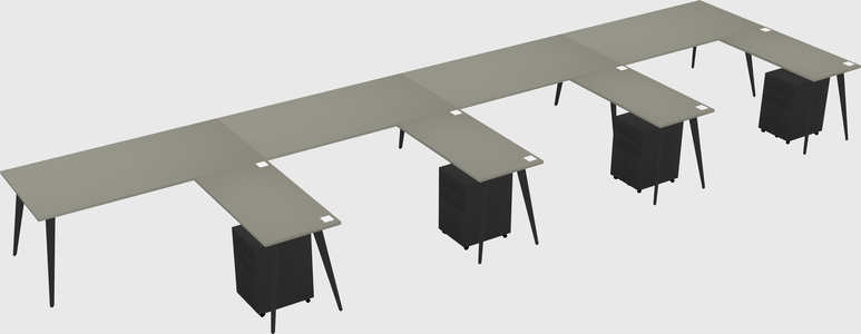 Modern L-shaped Office Desk