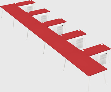 Modern l-shaped office desk