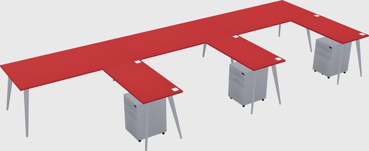 Modern L-shaped Office Desk