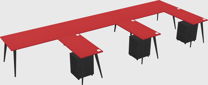Modern L-shaped Office Desk