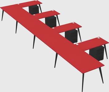 Modern l-shaped office desk