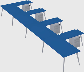 Modern l-shaped office desk