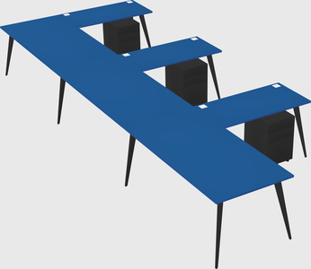 Modern l-shaped office desk