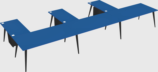 Modern l-shaped office desk