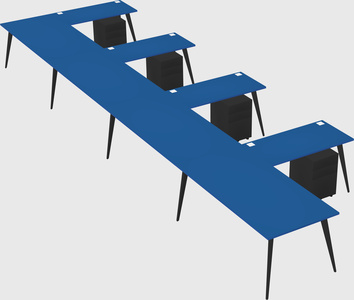 Modern l-shaped office desk